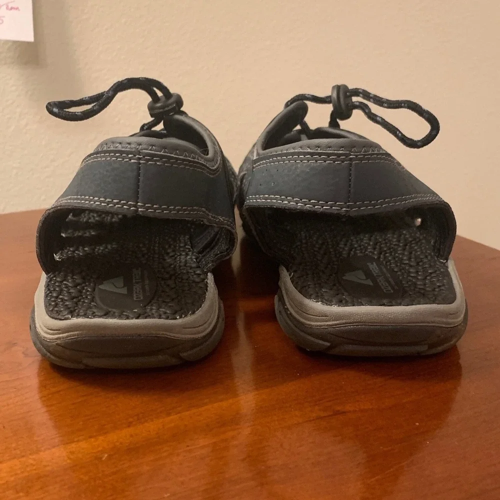 Ozark Trail Men's Sport Hiking Sandals Shoes Quick Lace Outdoor Gray Blue Mens 9